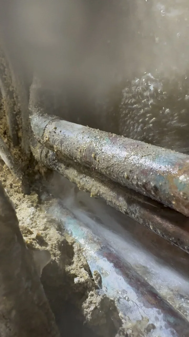 Still from Tracing a Leak in a Concrete Floor